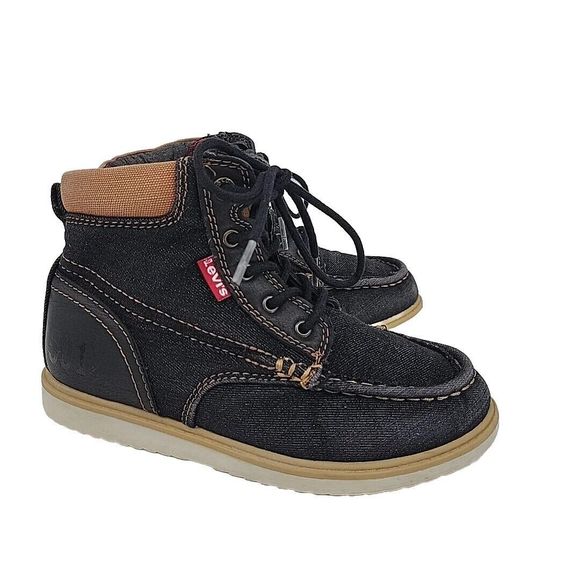 Levi's Other - Levis 501 Boys Denim Hi Top Sneaker Size 2 Great Shape